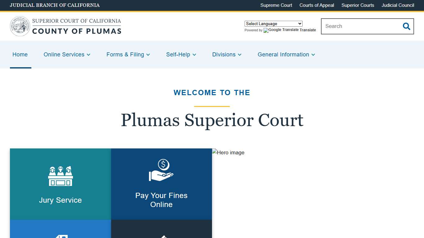 Home Superior Court of California County of Plumas